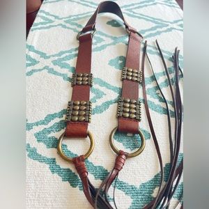 Genuine Leather Accessory with Brass Hardware